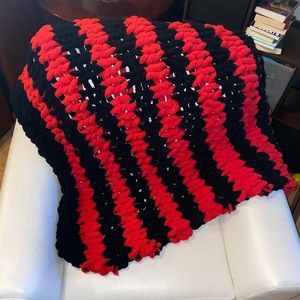 Black and Red Throw